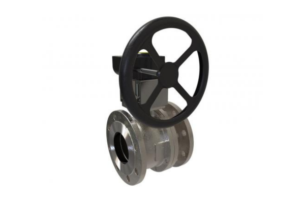 Ball valve with gearbox