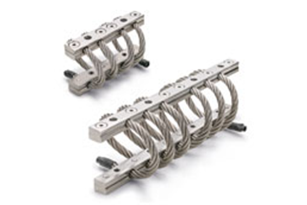 Spring mounts and wire rope isolators